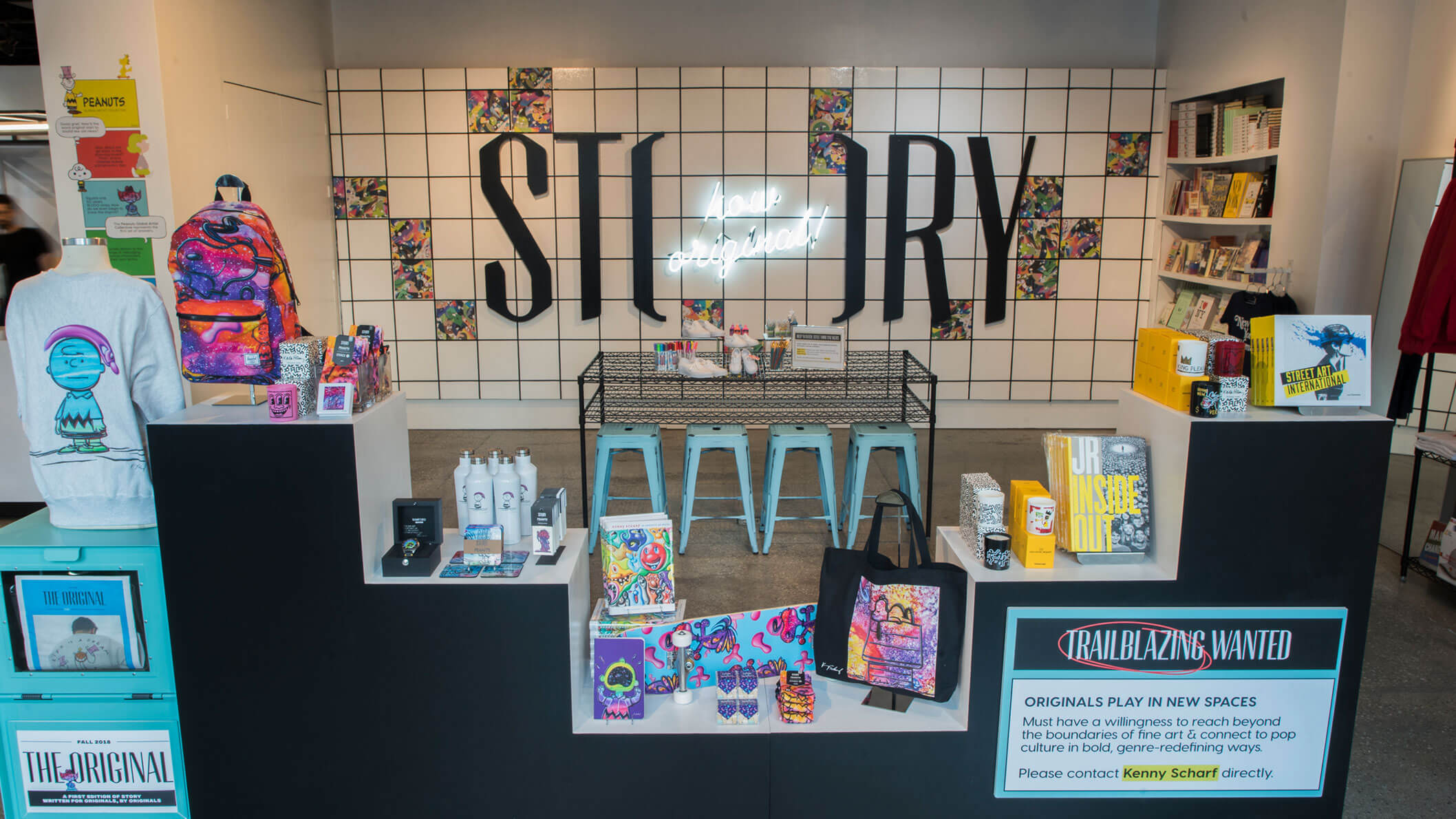 A shop displaying various types of merchandise.